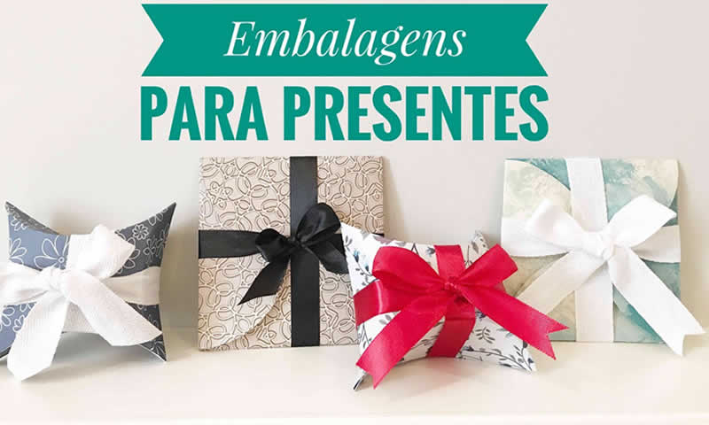 Embalagens simples e bonitas para um presente especial